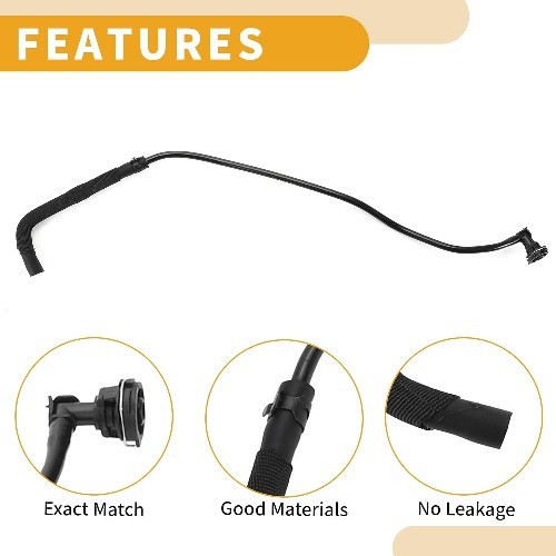 Heater Hose No.8K0121081AH Engine Coolant Reservoir Tank Hose for 2.0L 2013-2017