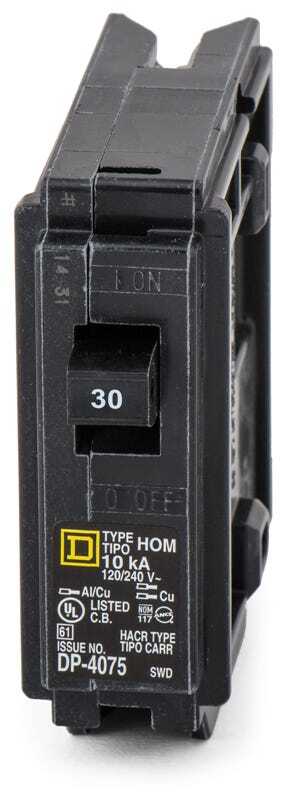 New Square D Homeline HOM130CP 1 Pole 30 Amp 120/240V AC Plug In Circuit Breaker