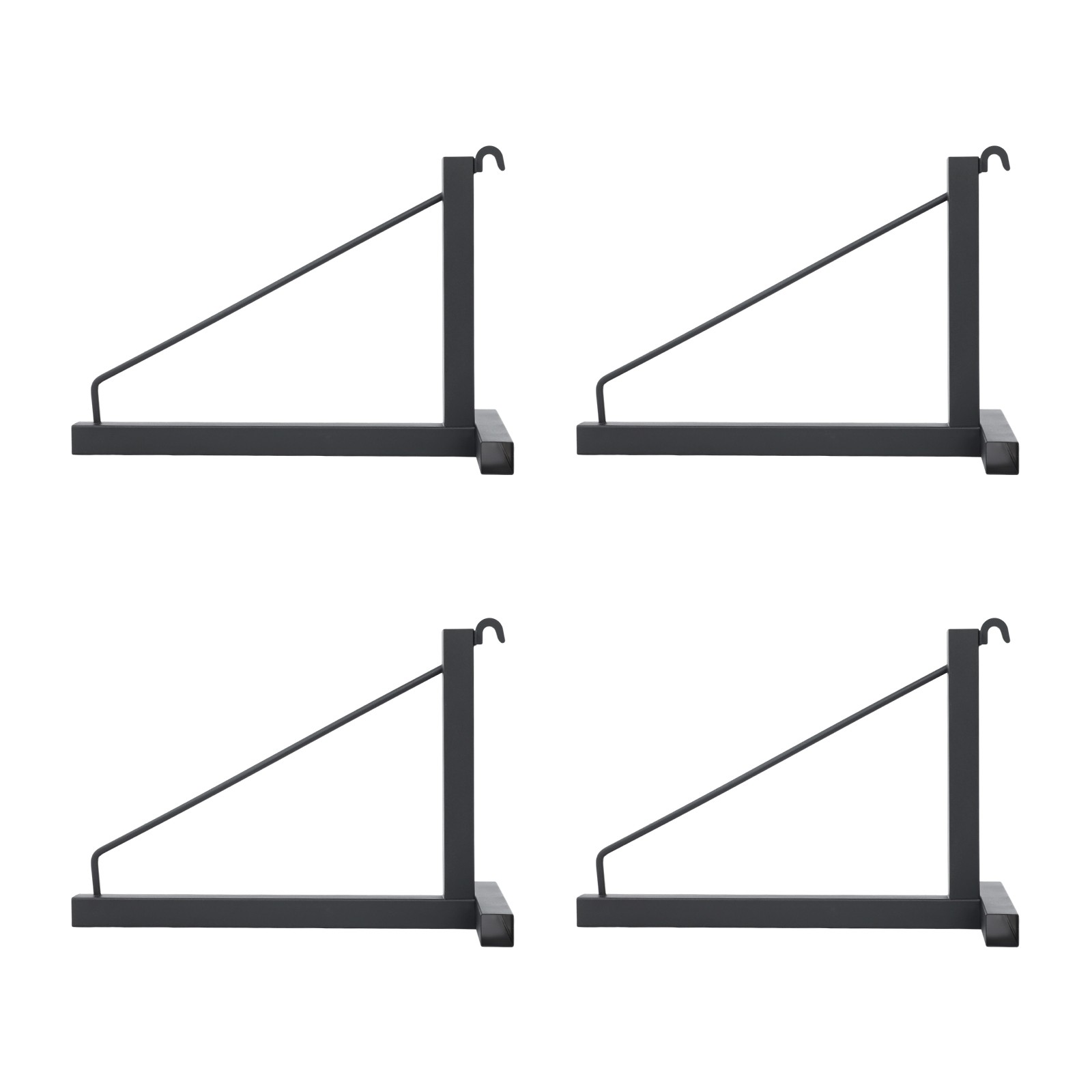 4x Container Shelf Bracket Shipping Container Bracket Triangular 249.48kg/550lbs
