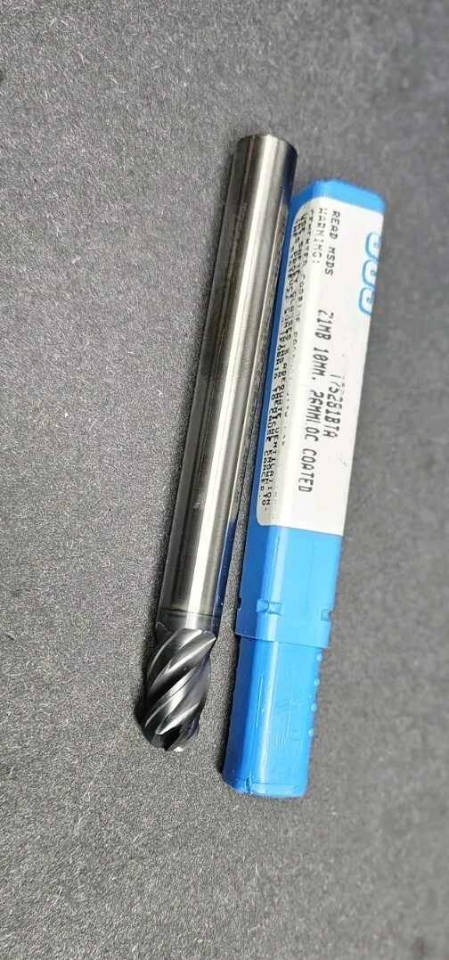 SGS USA! 10mm Solid Carbide Ball Nose End Mill 18mm LOC 95mm OAL Z1MB Machinist