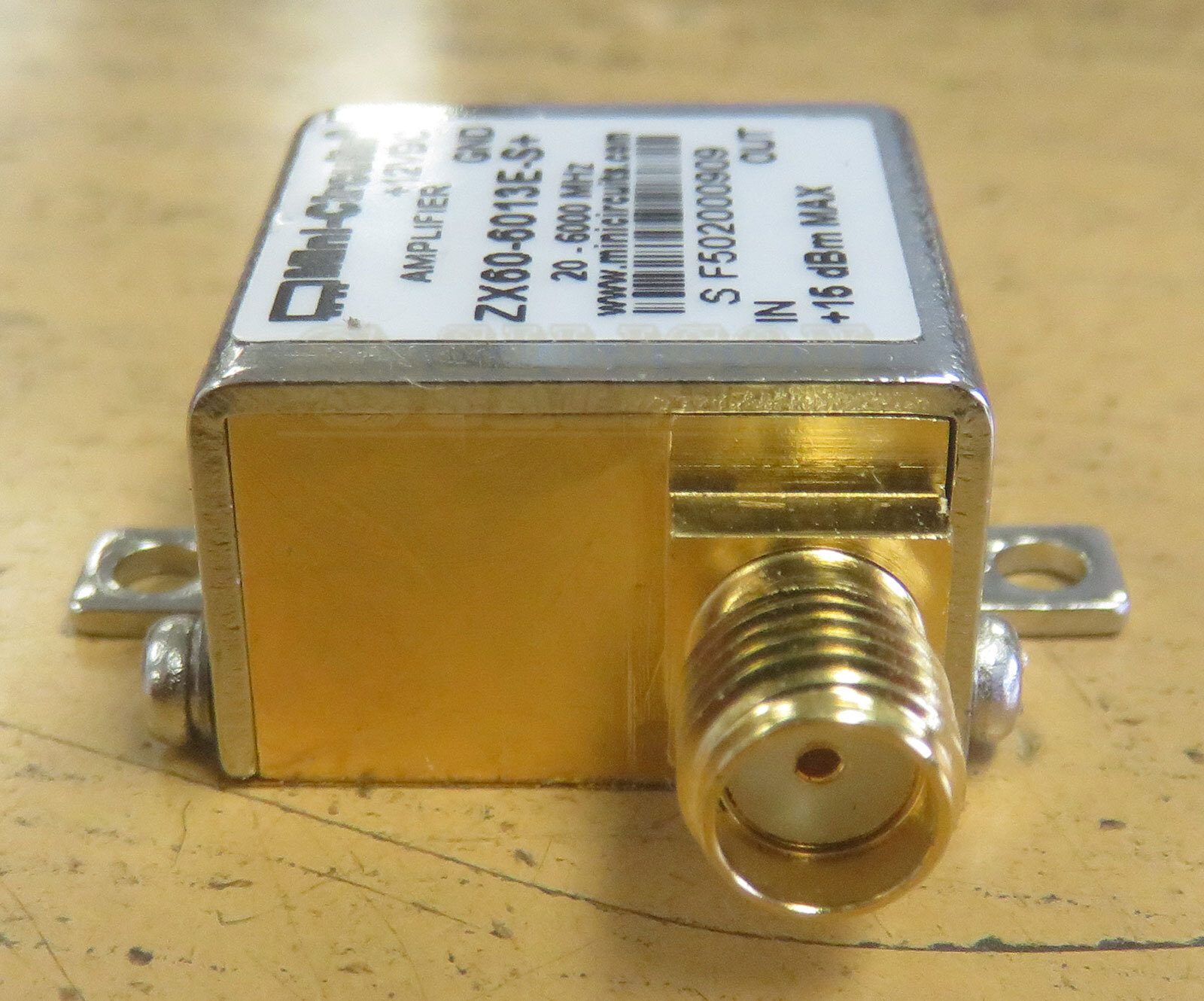 Mini-Circuits ZX60-6013E-S+ 20-6000MHz SMA RF Coaxial Amplifier 20MHz-6GHz
