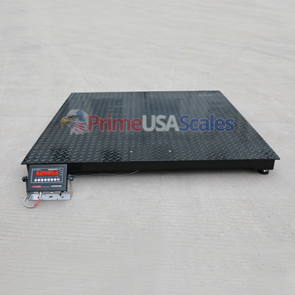5 Year Warranty NTEP 5000 lb 4×4 Pallet Floor Scale Indicator Legal 4 Trade