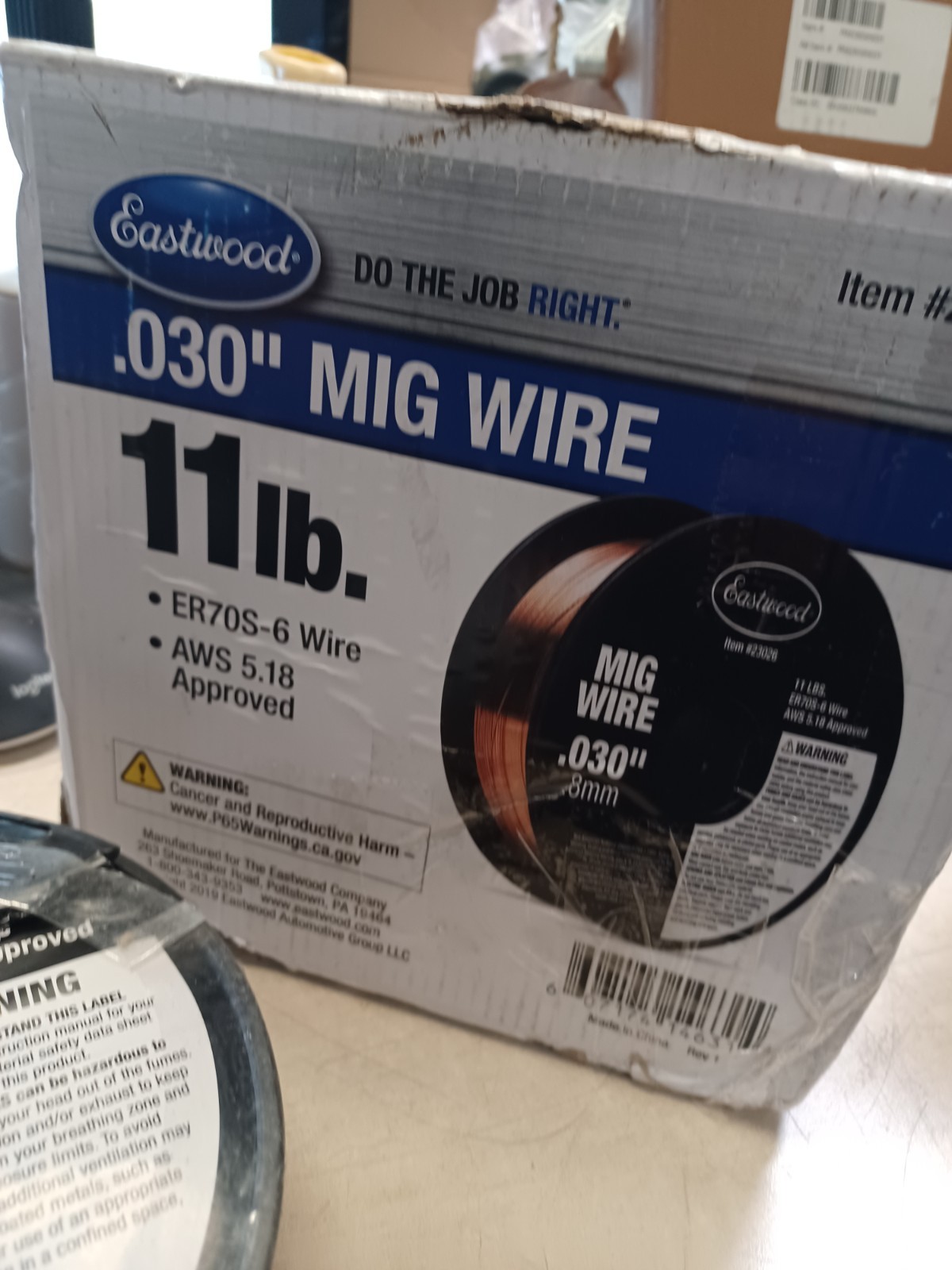 Eastwood .030 11 lb Solid Mig Bronze Copper Metal Fabrication Welding Wire Spool