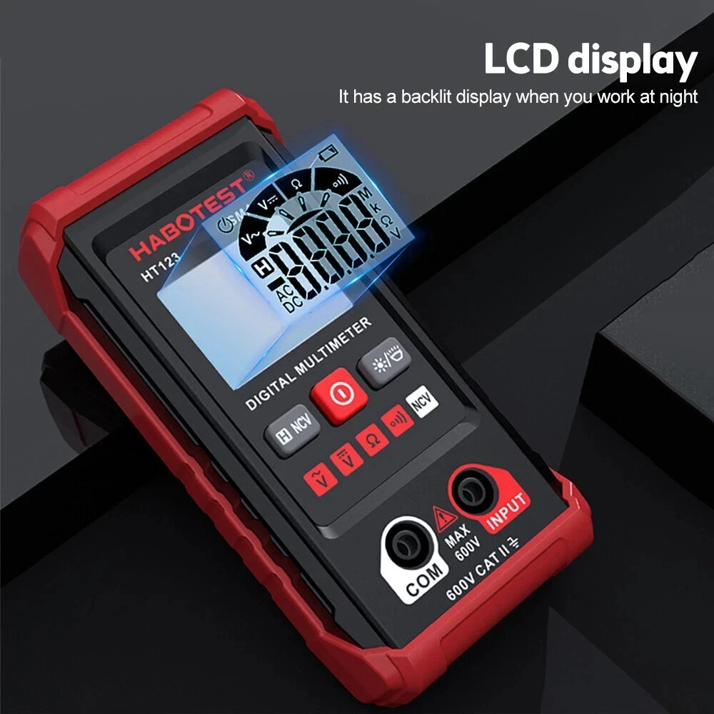 Digital Multimeter AC DC Voltmeter Ammeter Ohmmeter Volt Tester Meter WITH BATT