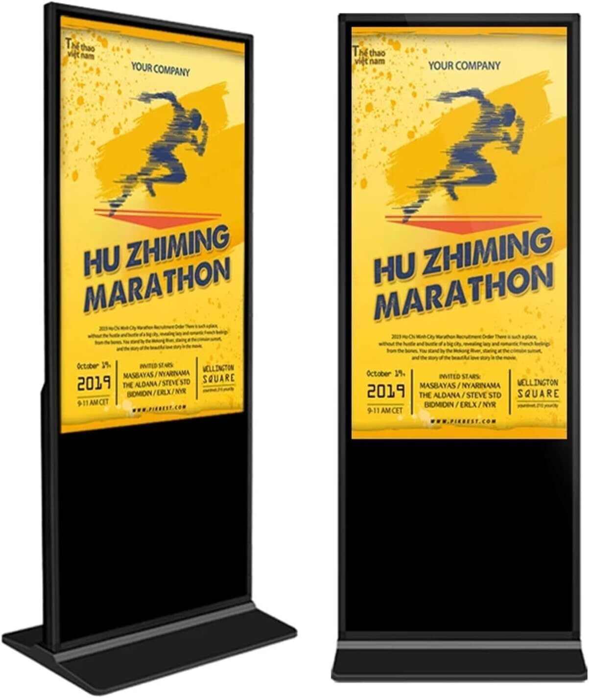 Commercial LCD Screen Digital Signage Display Non-Touchscreen Advertizing iosks