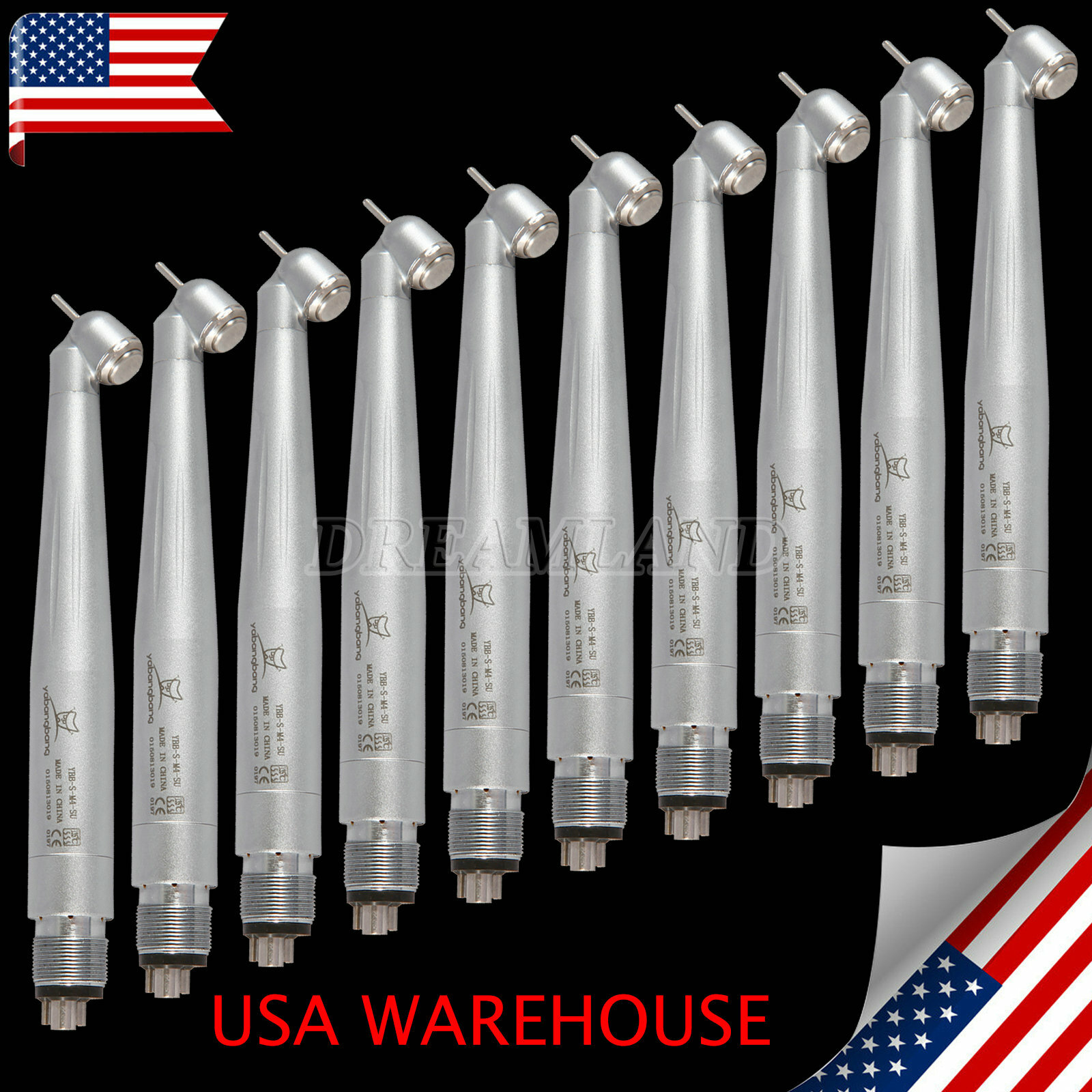 Yabang Dental 45 Degree High Speed Handpiece Push Button 4HOLES 1/5/10 WCA4