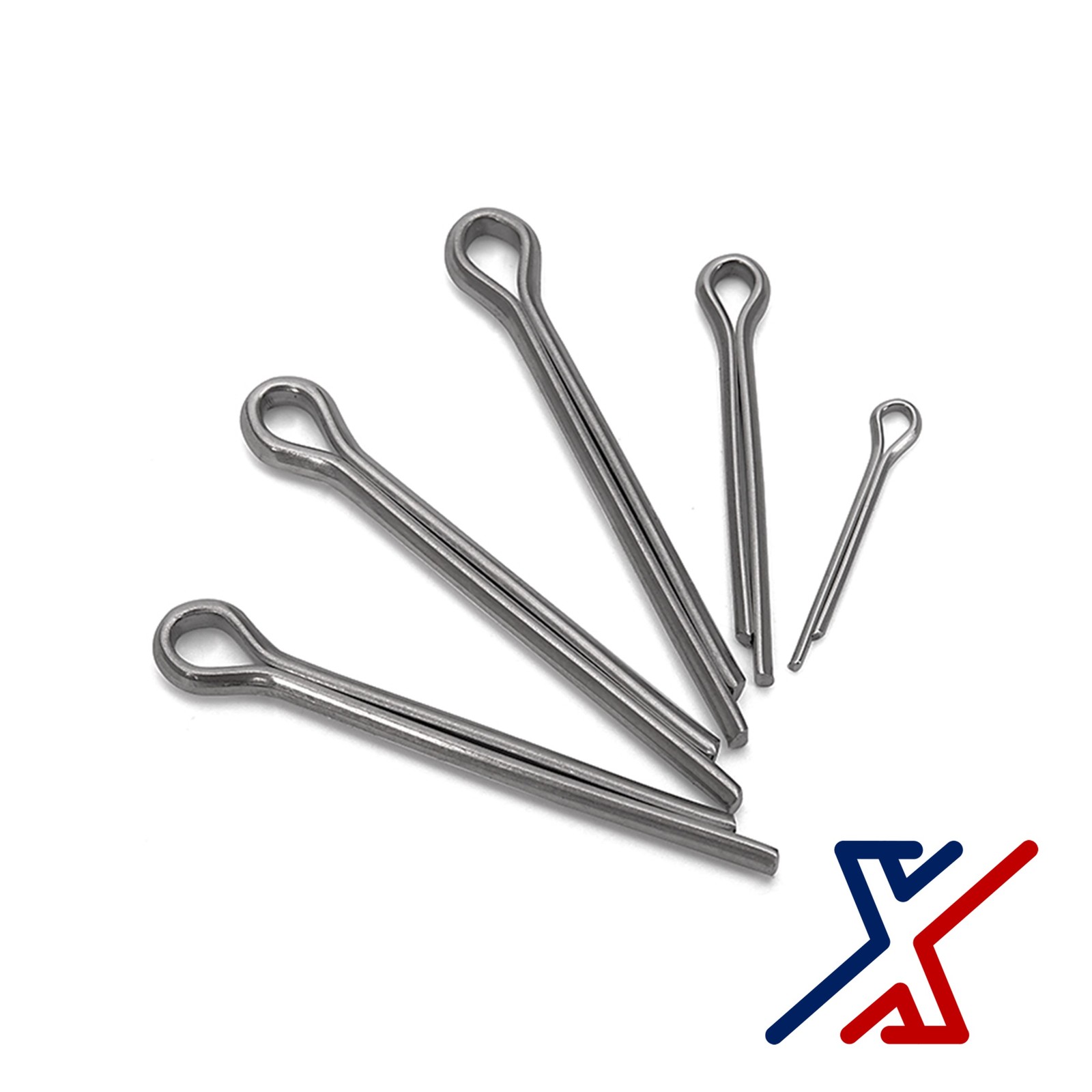 1/8″ Diameter x 1 3/4″ Long Zinc-Plated Carbon Steel Cotter Pin by X1 Tools