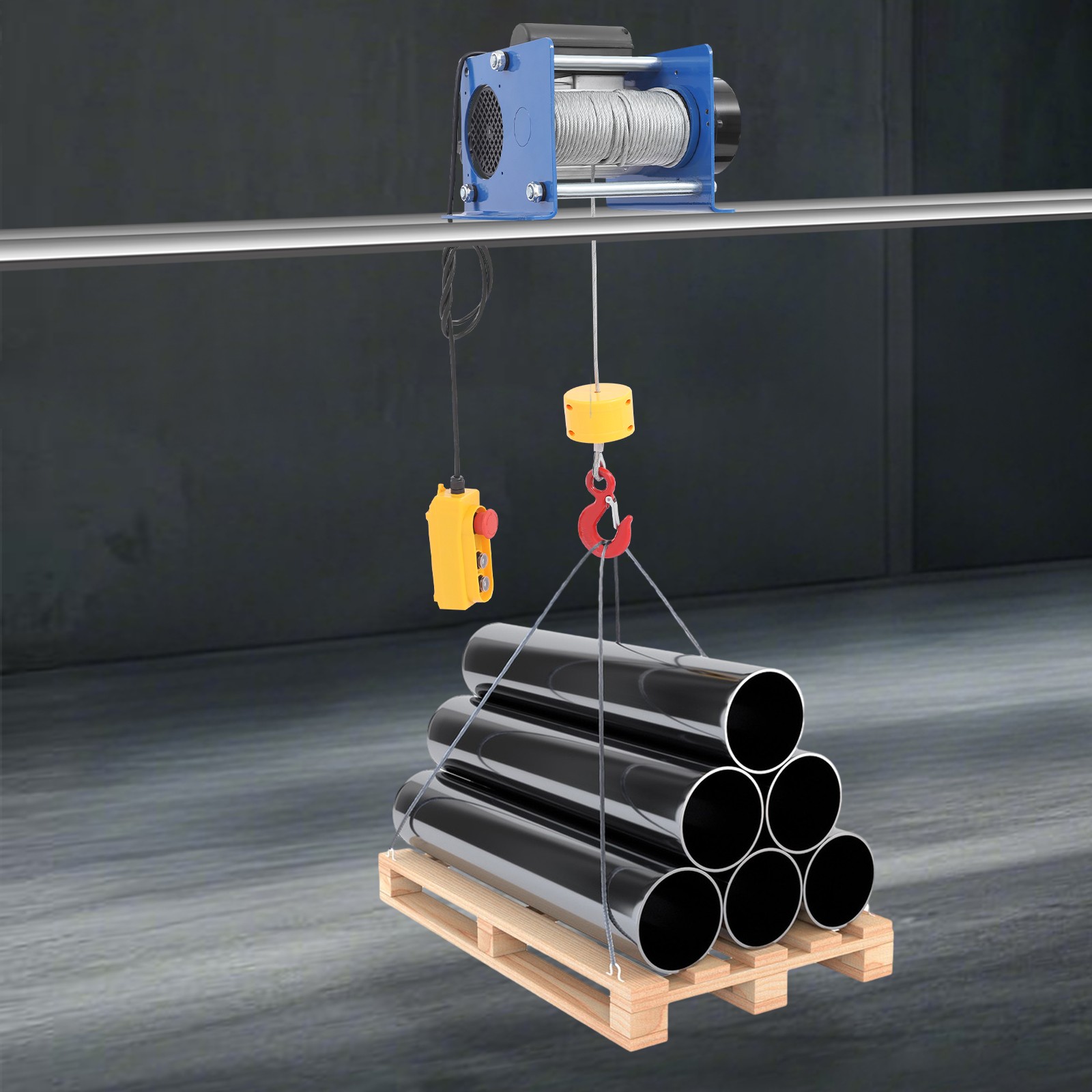 Electric Hoist With Wired Control Electric Hoist With Long Steel Wire Rope