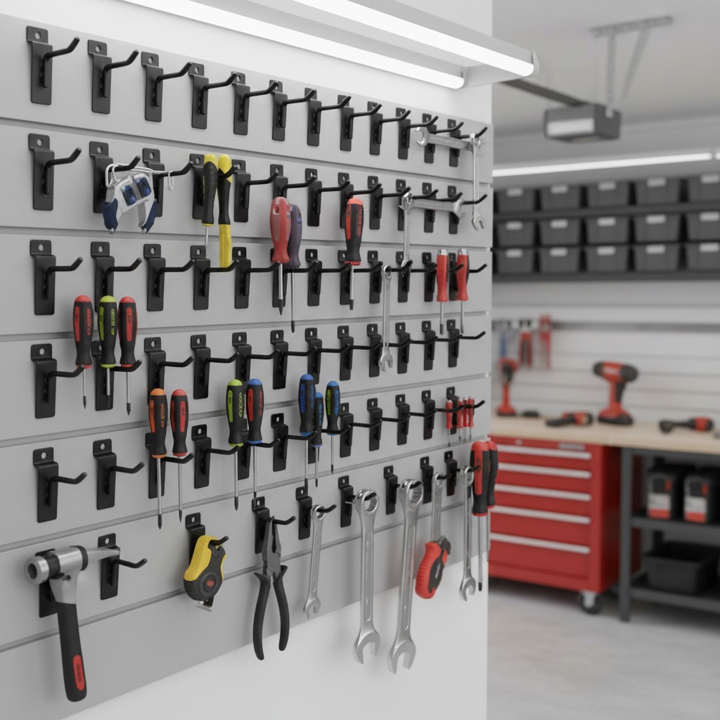 20Pc Heavy Duty 2-Inch Slatwall Hooks Assortment for Garage & Retail Display