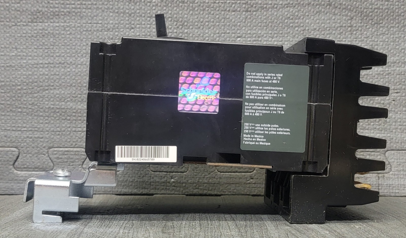 Square D FH36015, 15 Amp, 600 Volt, I-Line Circuit Breaker Used For 1 Month