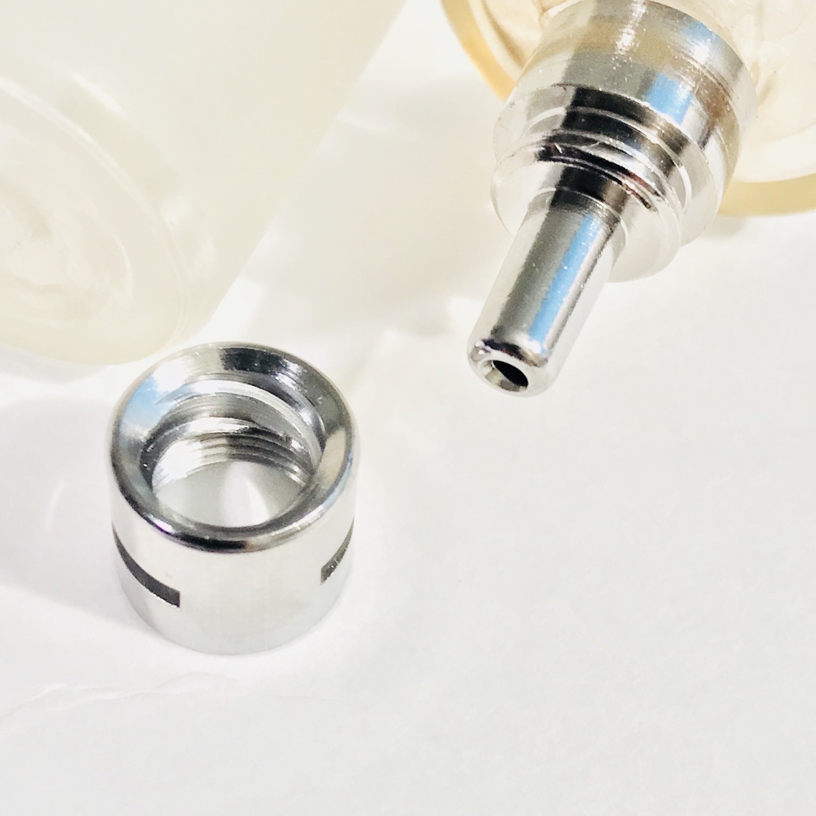5 mL 5 cc GLASS SYRINGE LUER LOCK TIP TO SLIP TIP DISPENSER NEW REUSABLE USA