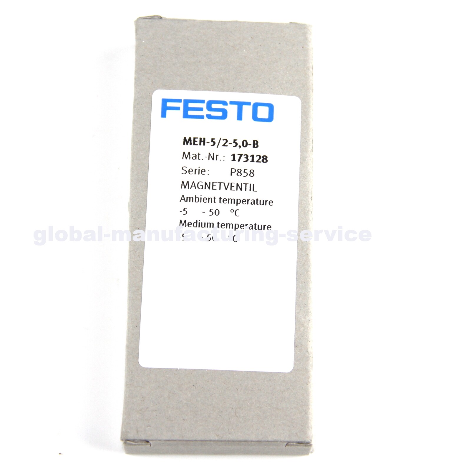 New In Box FESTO MEH-5/2-5,0-B 173128 SOLENOID VALVE PLC MODULE