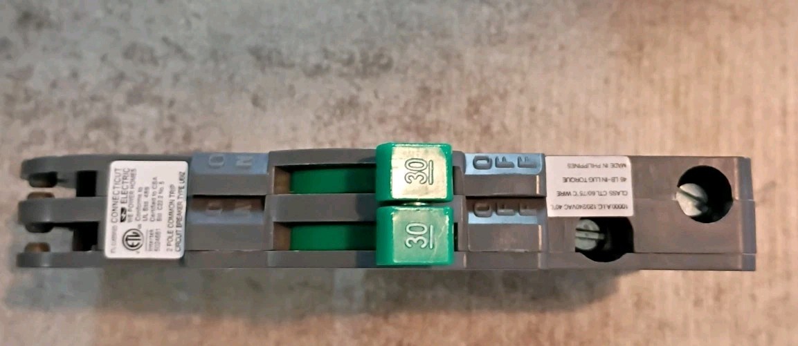 Connecticut Electric Zinsco 30 amps Thin 2-Pole Circuit Breaker UBIZ0230