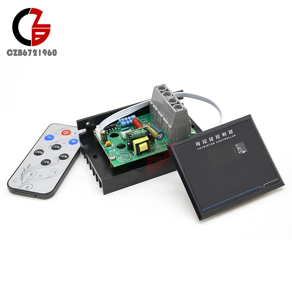 AC 220V 4KW 6KW 10KW SCR Voltage Regulator Dimmer Motor Speed Controller Module