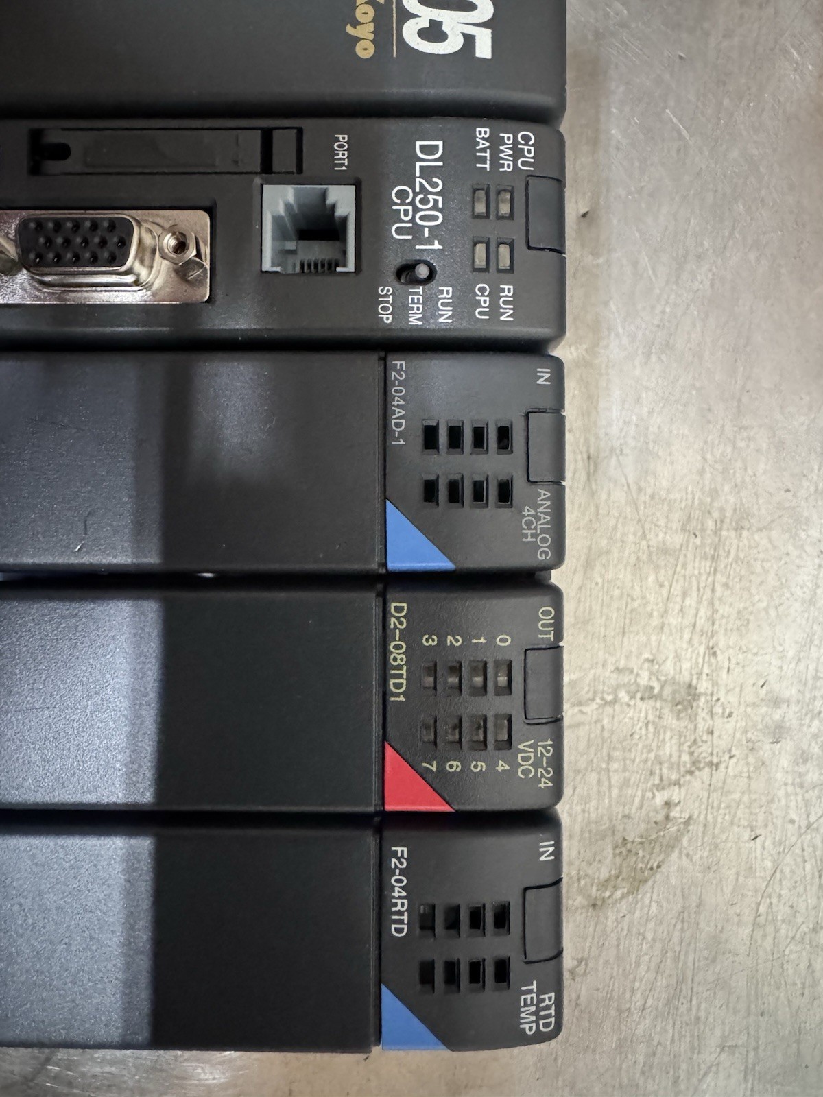 Automation Direct Logic 205 D2-04B-1, F2-04AD-1, D2-08TD1, F2-04RTD