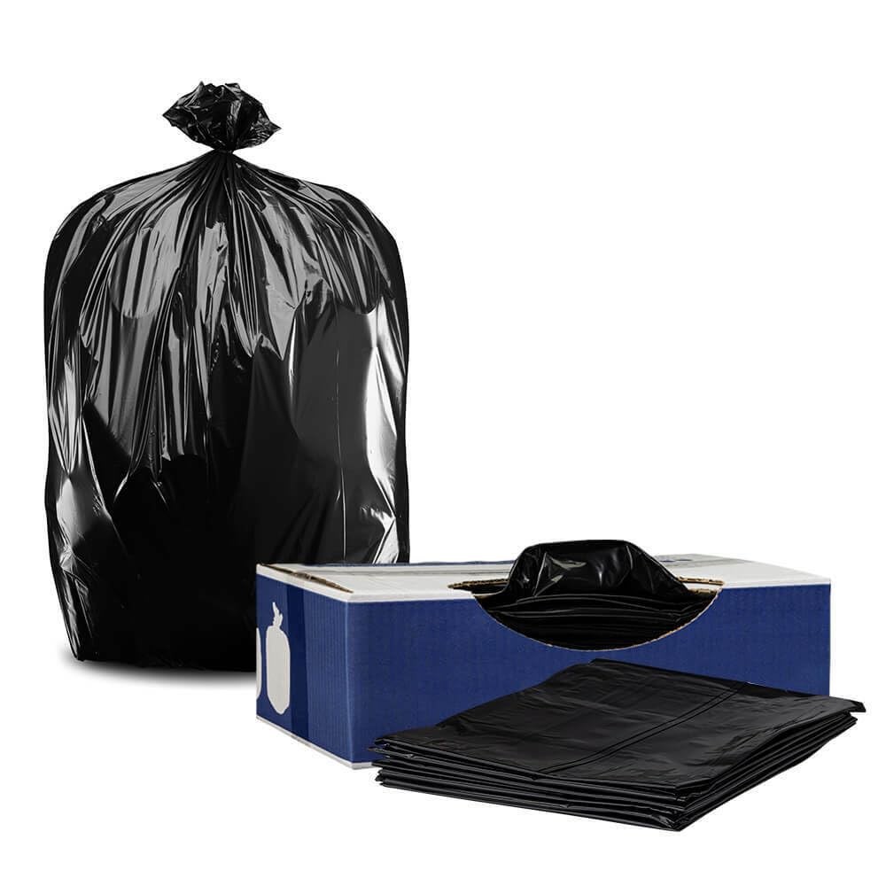 35 Gallon Trash Bags │ 1.5 Mil │ 1 Count (Pack of 100), Black