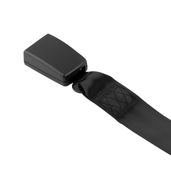 2pcs Seat Belt 3 Point Universal Retractable Safety Belt Black Extra long straps
