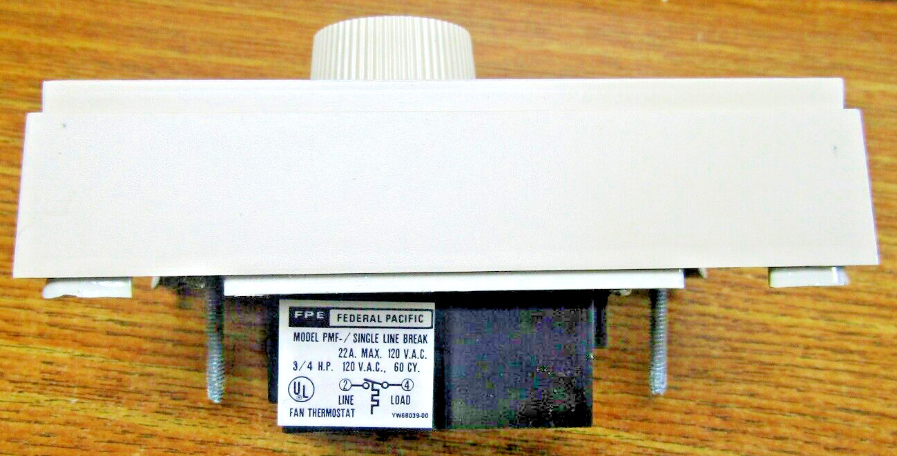 ✌NEW FEDERAL PACIFIC RELIANCE ELECTRIC LINE VOLTAGE FAN COOLING THERMOSTAT PMF-1