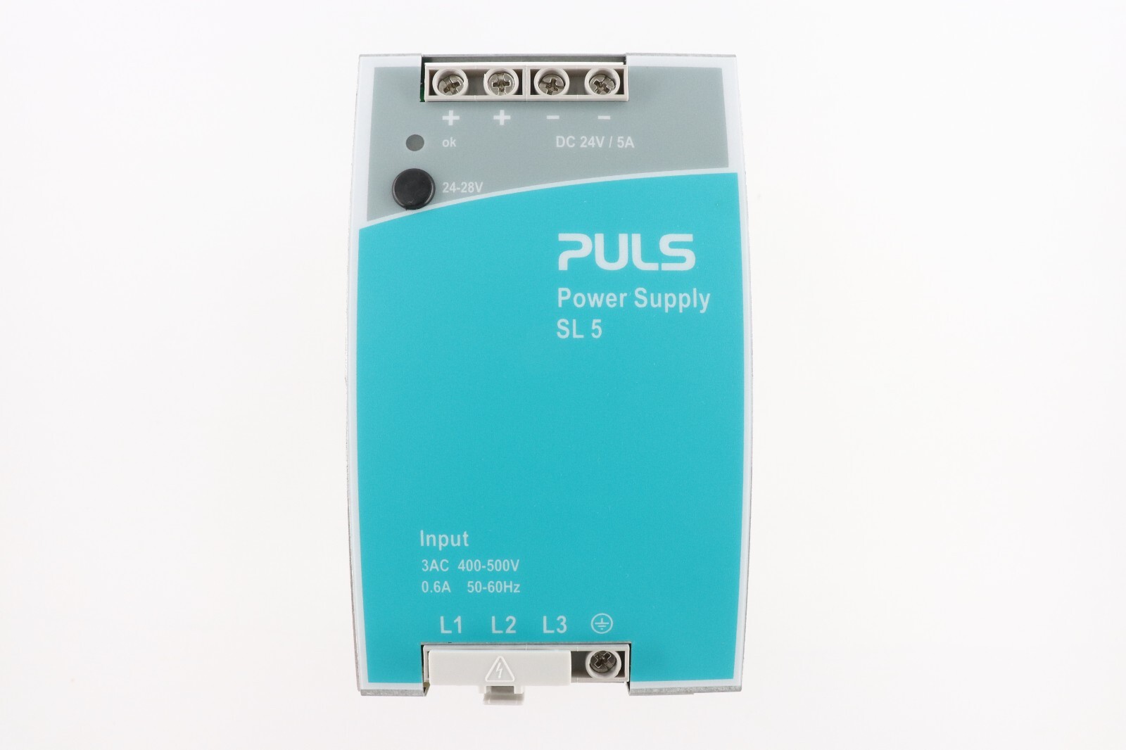 PULS SL5.300 POWER SUPPLY INPUT:3AC 400-500V OUTPUT: DC 24-28V 5A DIN RAIL MOUNT
