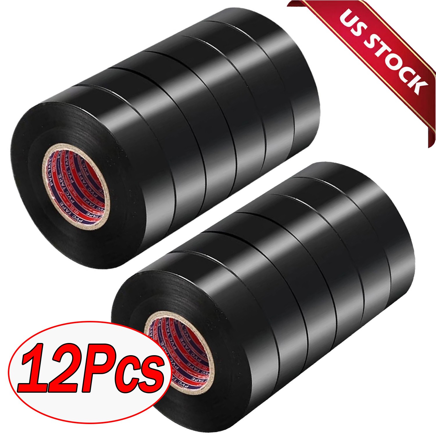 1Pcs New Electrical Tape Wiring Harness wire (Black, 3/4″ W x 20ft L) auto truck