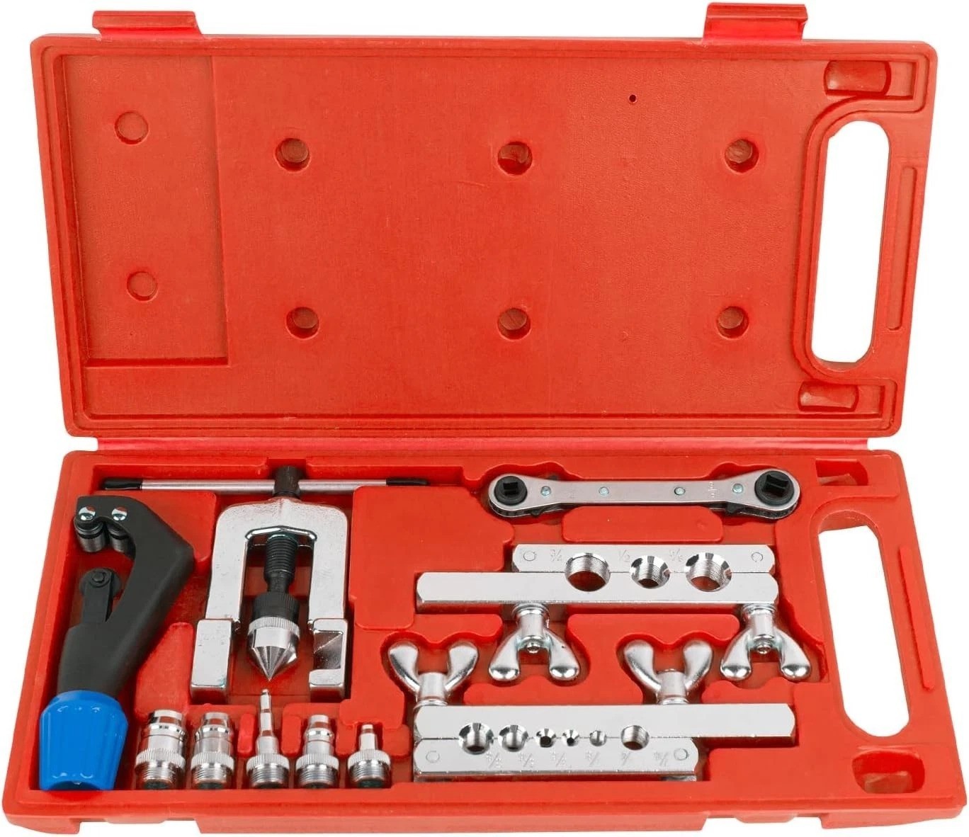 Flaring Swage Tool Kit for Copper Plastic Aluminum Pipe With Tubing Cutter & …
