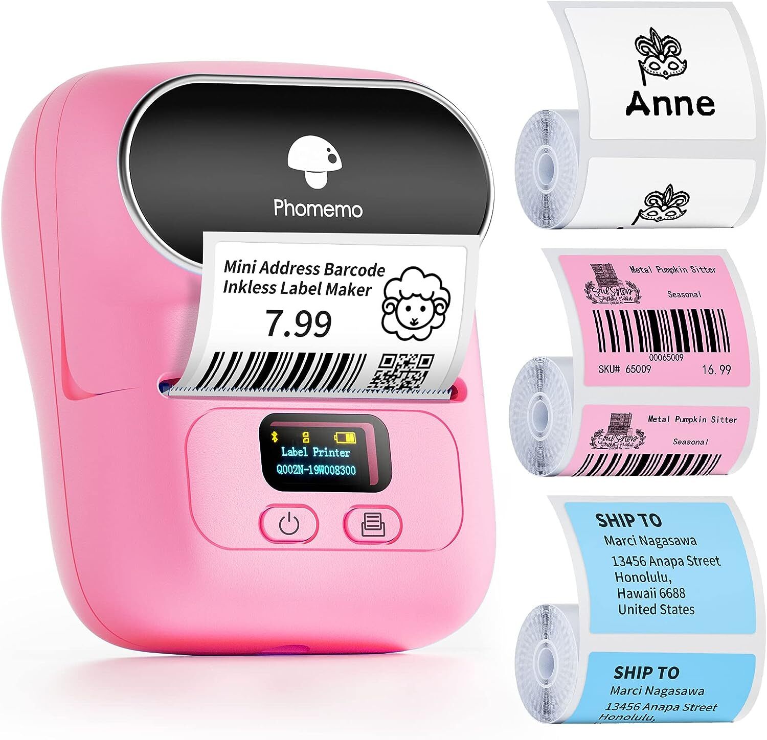 Phomemo M110 Bluetooth Label Maker Machine Portable Wireless Thermal Printer Lot