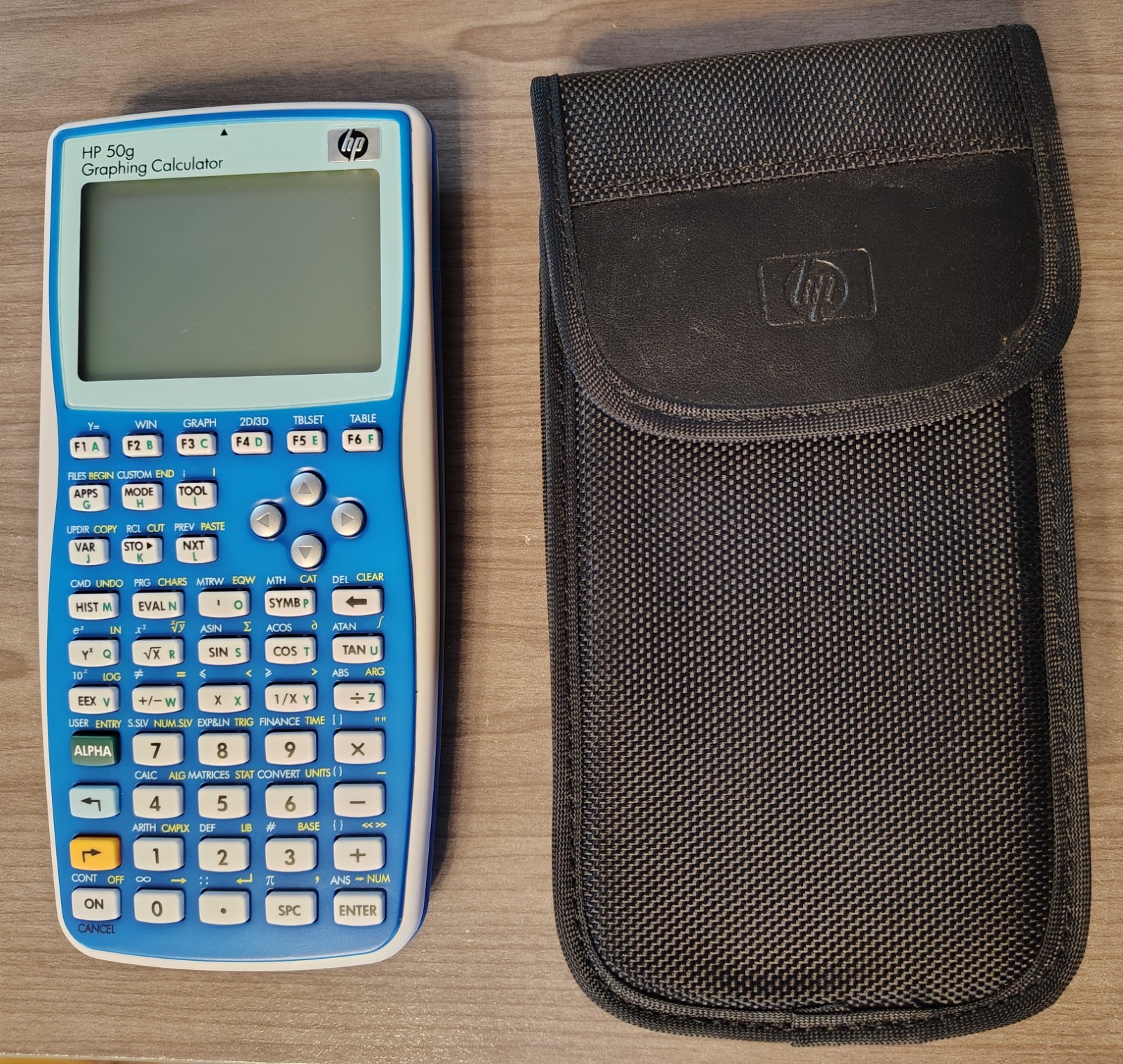 RARE Blue version HP 50g Graphing Calculator combo NEAR MINT NW240AA