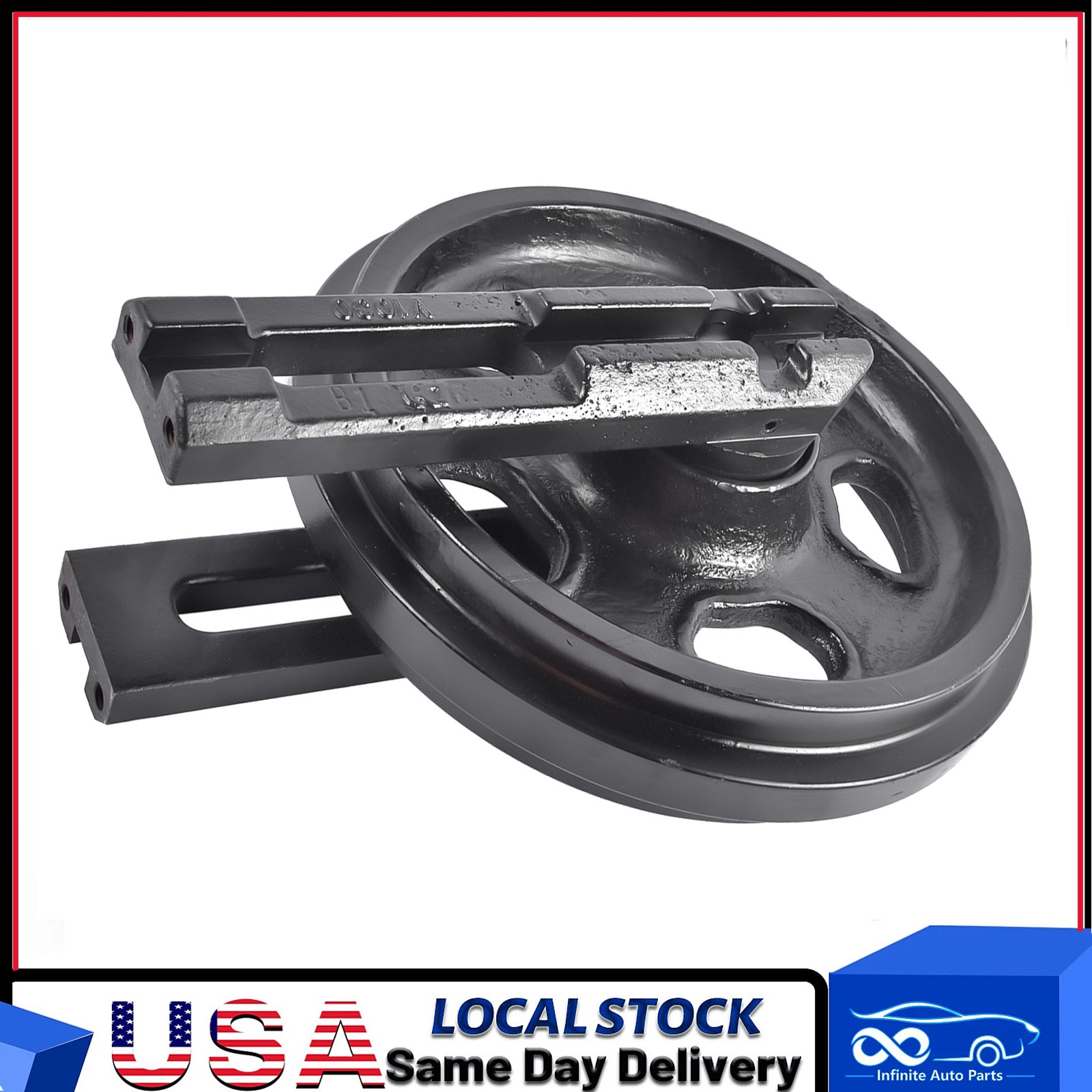 New Black Front Idler for Yanmar Mini Excavator VIO30 VIO35 Guide Wheel 30431