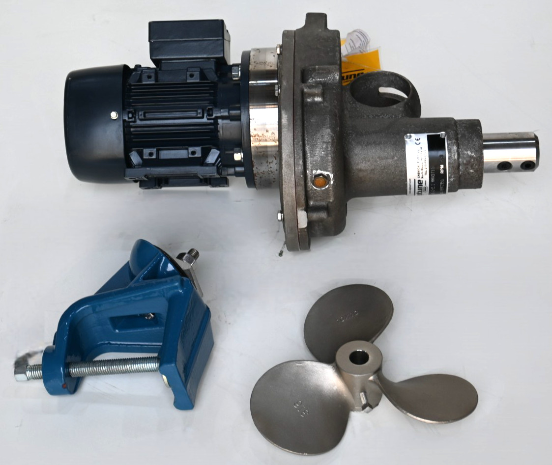 DOVER NEPTUNE JG-2.1 MMAD71G PORTABLE GEAR DRIVE TANK MIXER 290 RPM