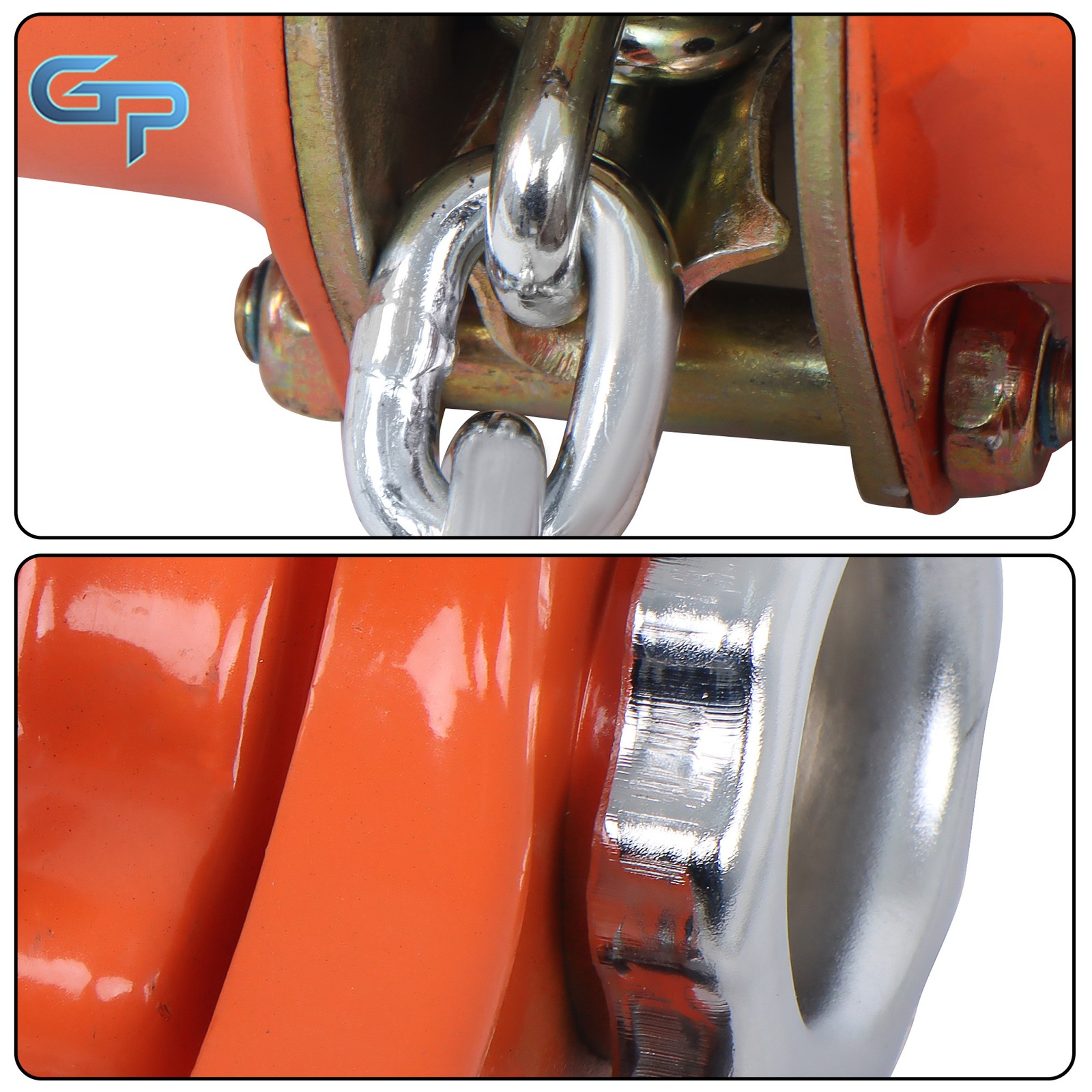Heavy Duty G80 Chain 1-1/2 Ton 10FT Come Along Manual Lever Chain Hoist