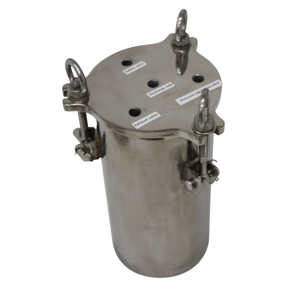 3L 5.2in Stainless Steel Pressure Tank Dispenser Glue Dispensing Storage Bucket