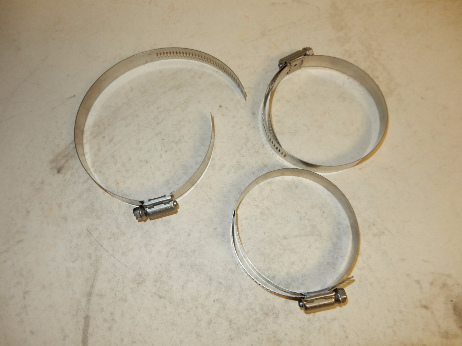 Breeze Stainless Hose Clamp Worm Drive 3.25 Diameter, 1/2 Bandwidth 100 PACK!!!!