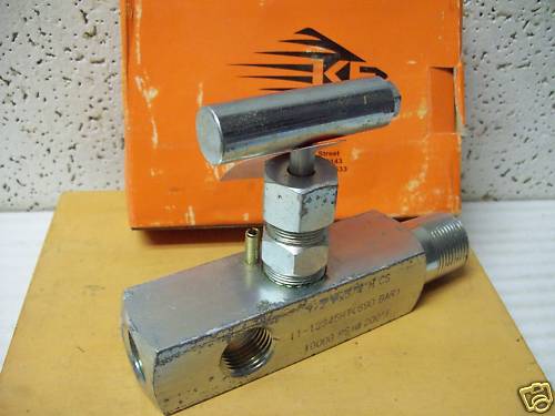 3/4 MALE X 1/2 FNPT 10K PSI Gauge Valve KF# N11-12345HT Carbon Steel <542IN06