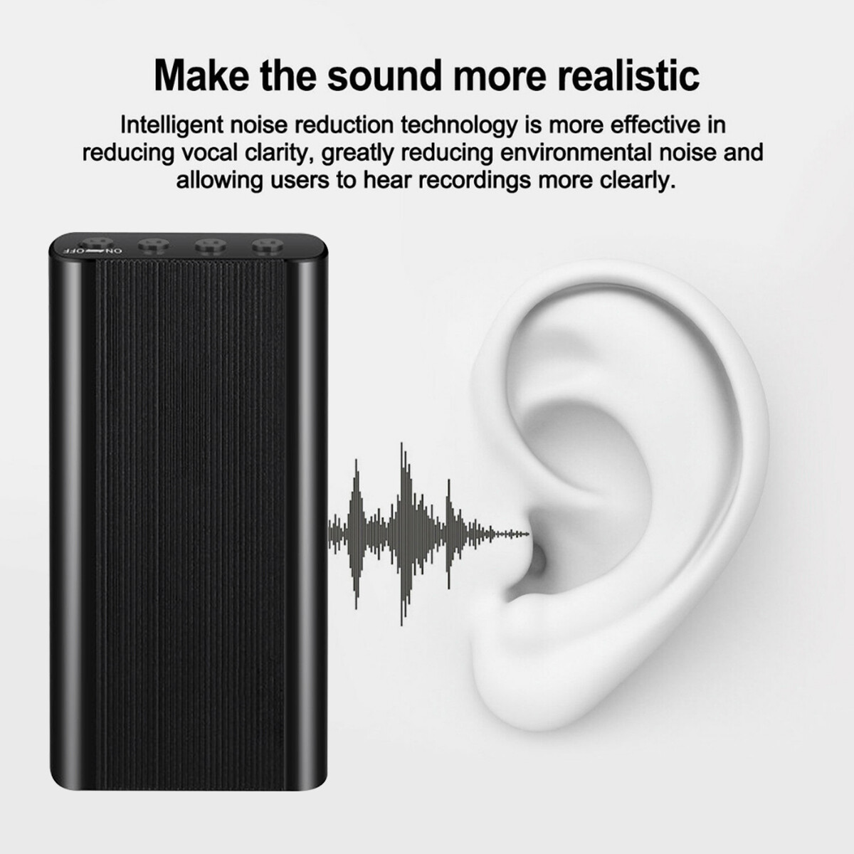 16GB Mini Digital Voice Activated 500 Hr Audio Recorder Magnetic MP3 Player