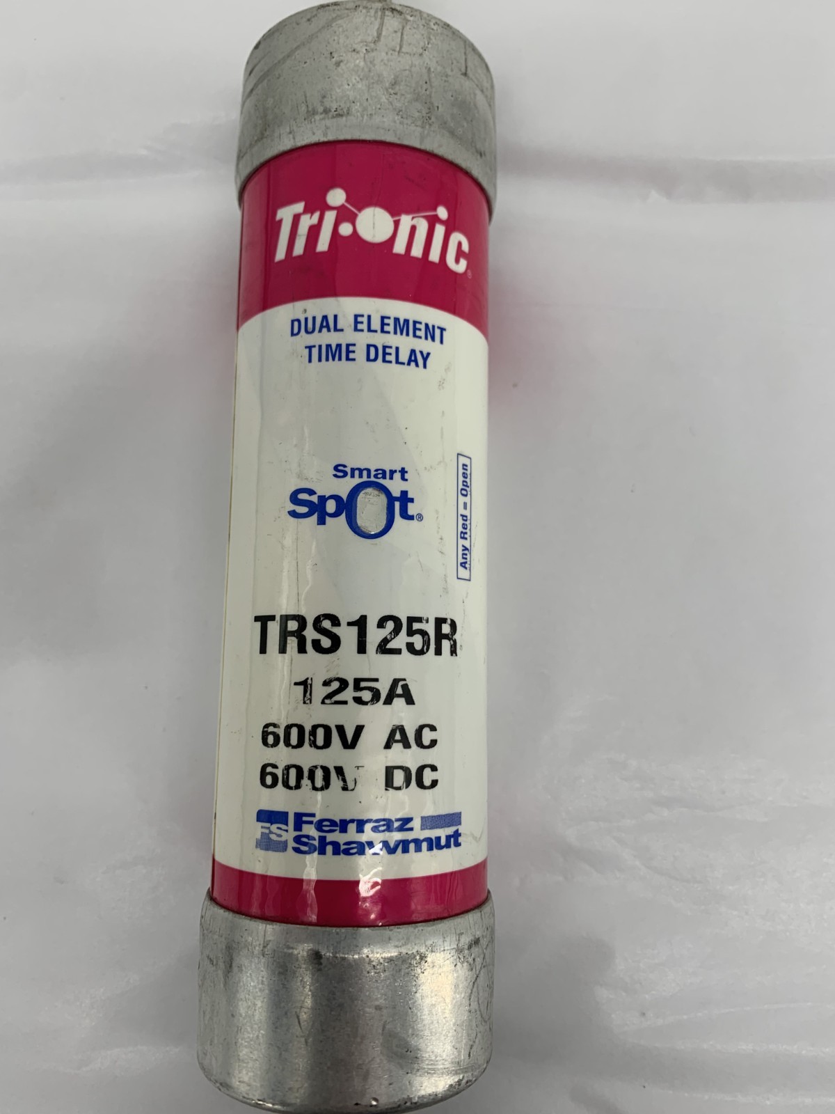 Ferraz Shawmut TRS125R 125A 600V Tri-Onic Dual Element Time Delay Class RK5 Fuse