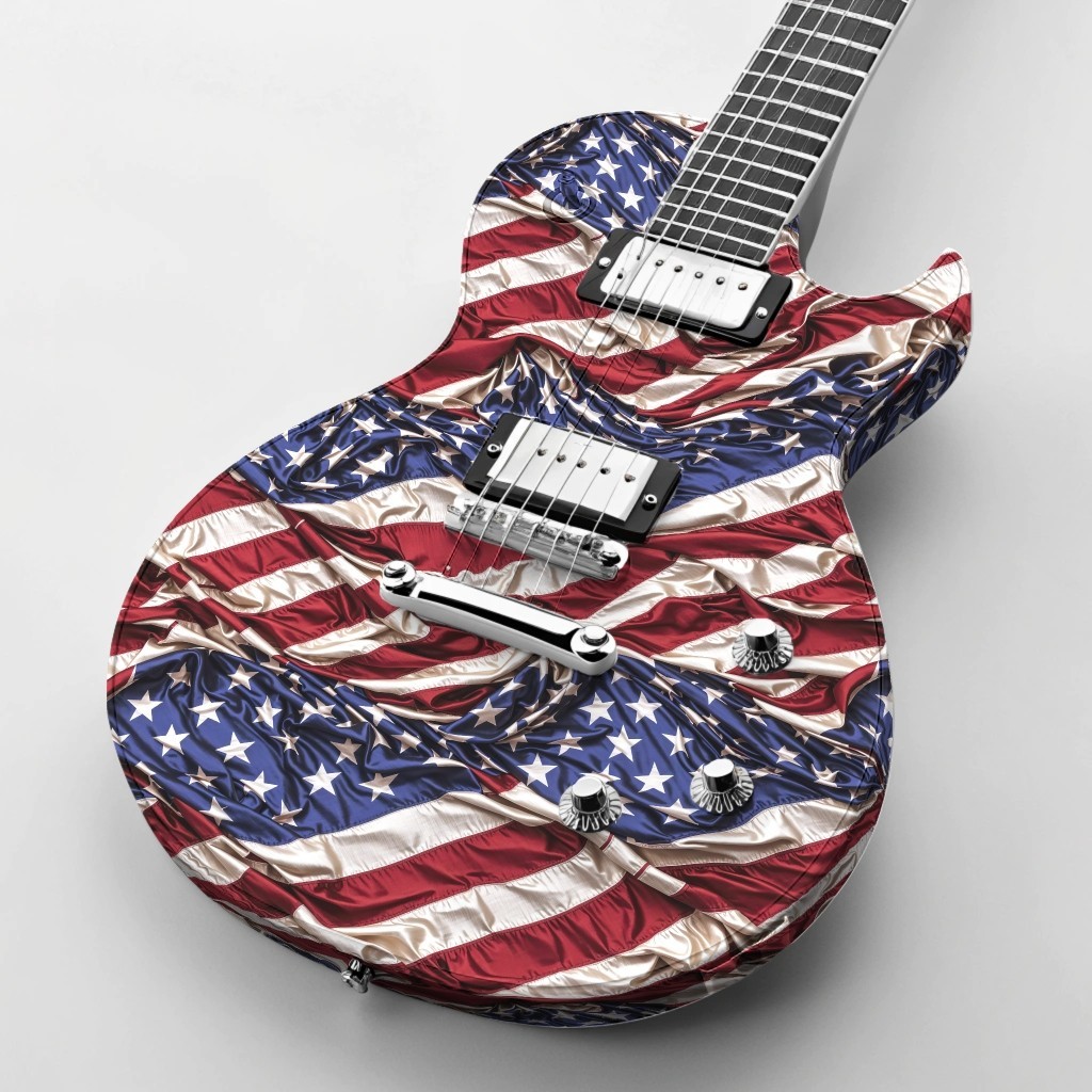 Satin US Flag – 18″x46″ Hydrographic Film Hydro Dipping