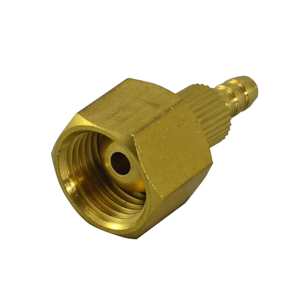 RIVERWELD TIG Welding Torch Fitting Connector Adapter M16x1.5 M16x1.5, Golden