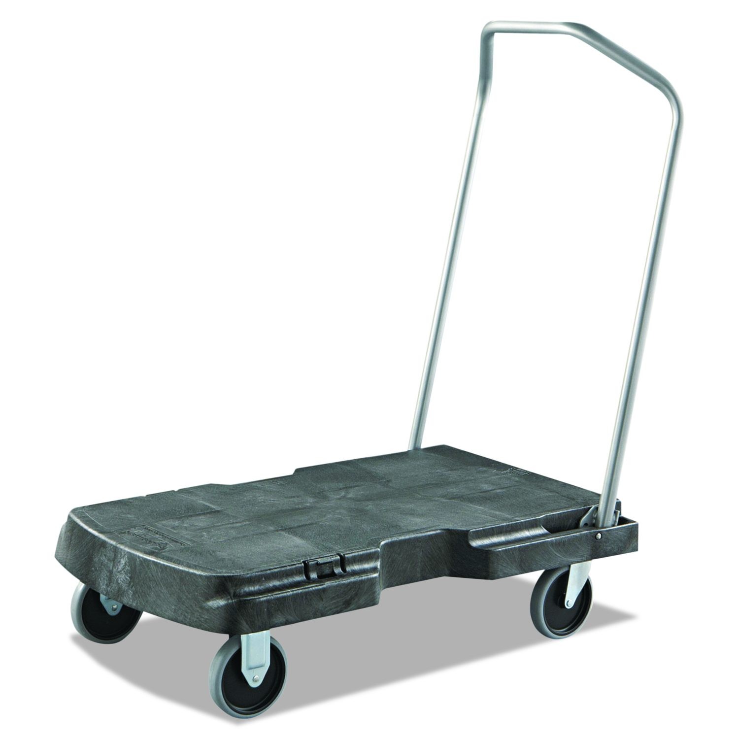 Rubbermaid Triple Trolley Platform Truck 500lb Capacity Black FG440100BLA