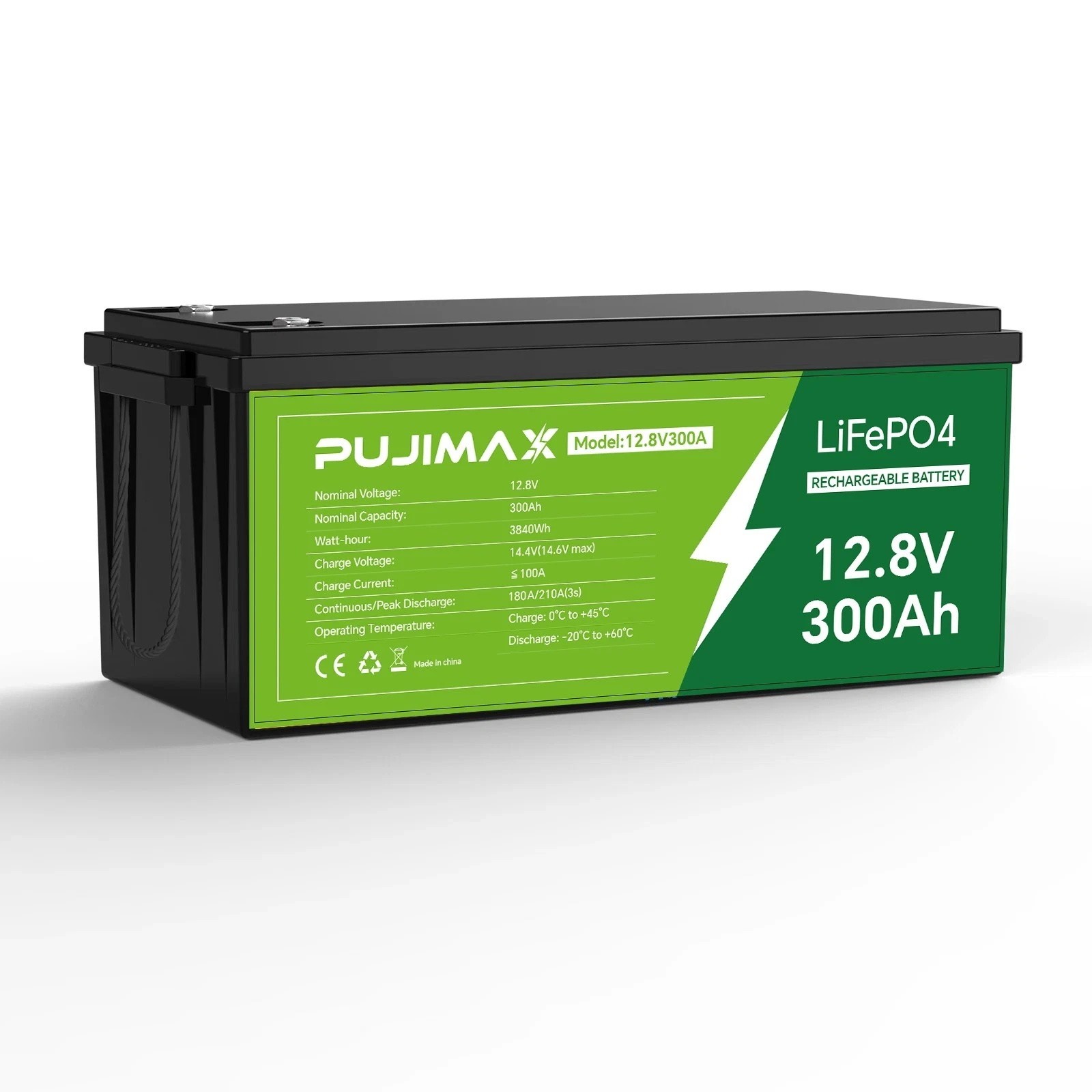 12V 300Ah LiFePO4 Lithium Battery for Solar Back Up System Marine Build in BMS