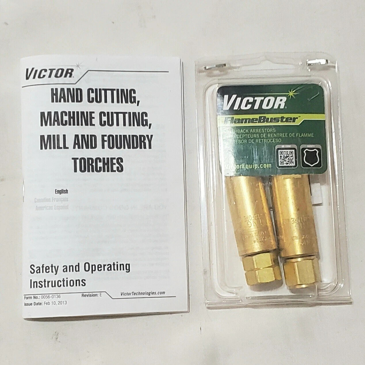 Victor MT210A Long Barrel Machine Cutting Torch & FB-1 Flash Arrestor Pipe Bevel