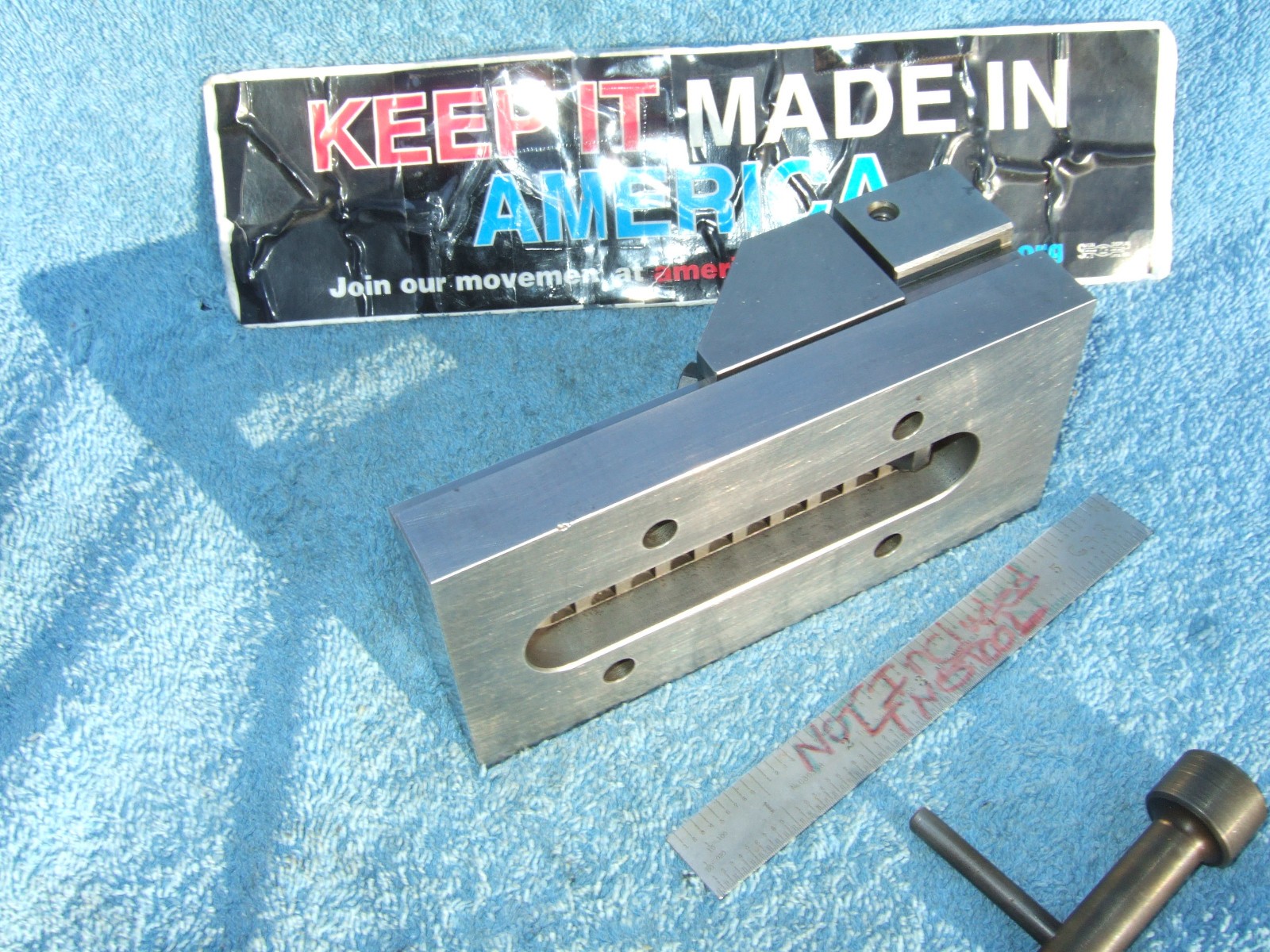 HERMANN SCHMIDT USED V0-4 GRIND VISE W/WRENCH TOOLMAKER MACHINIST INSPECTION #K