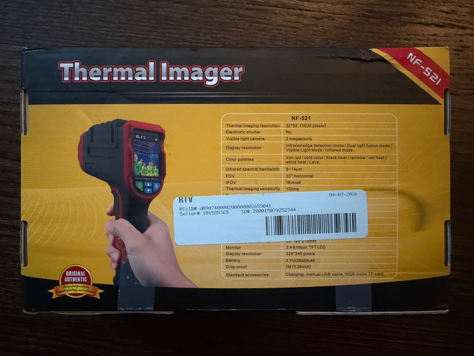 Noyafa Infrared Thermal Temperature Imager Camera W/8GB Heating Detector NF-521