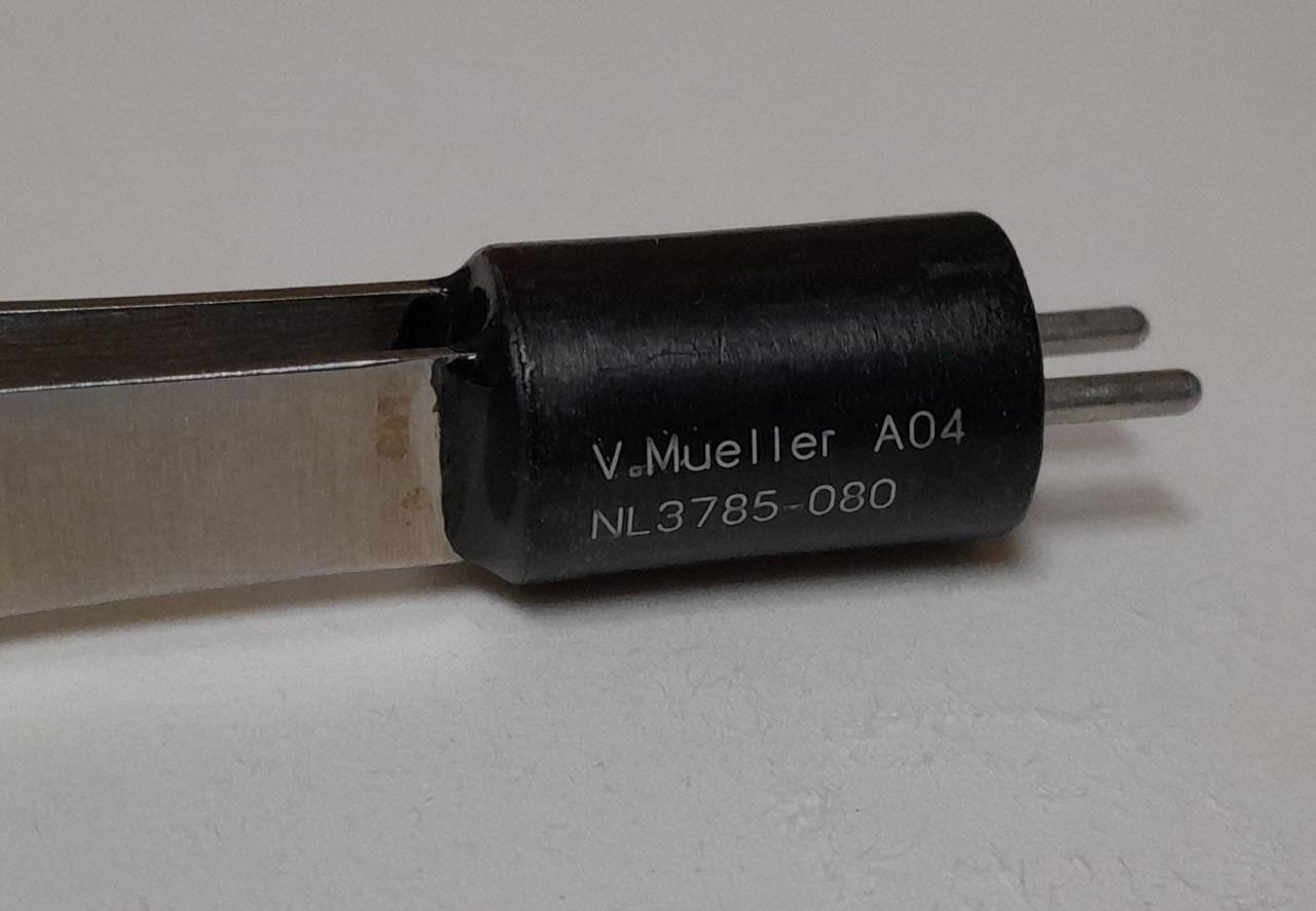 V. MUELLER NL3785-080 A04 RHOTON BIPOLAR FORCEPS 0.5MM ! R147 BA K