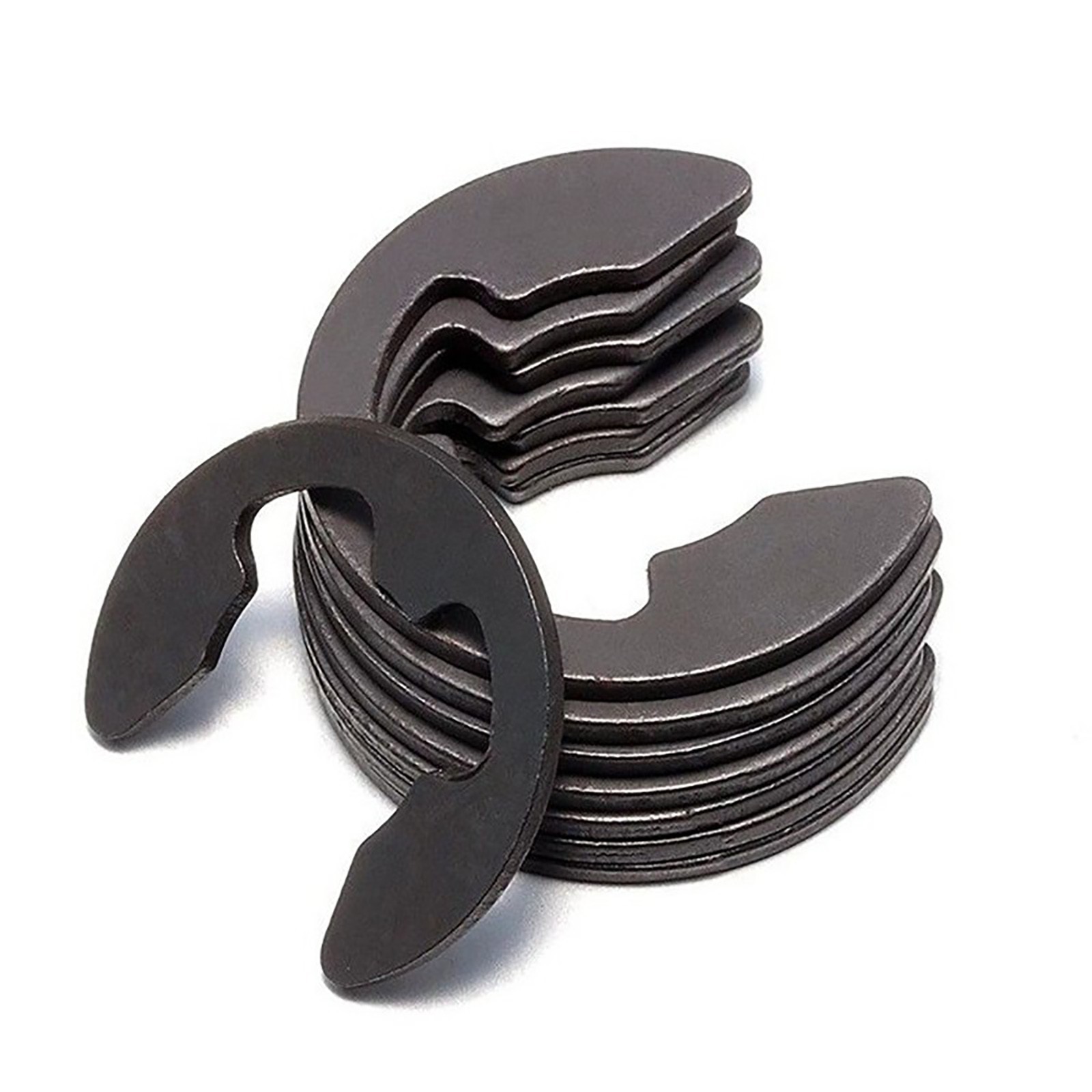 1.2-24mm E CLIP WASHER RETAINING RINGS CIRCLIP CLIPS 65 MANGANESE STEEL DIN 6799