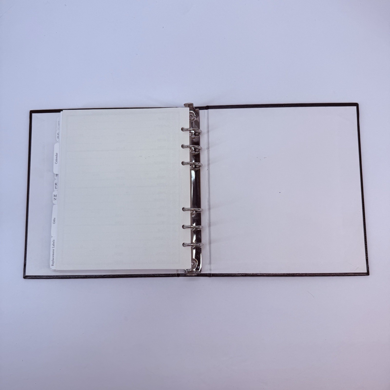 Hallmark Classic Address Book Simulated Leather Ringbound Divided Sections