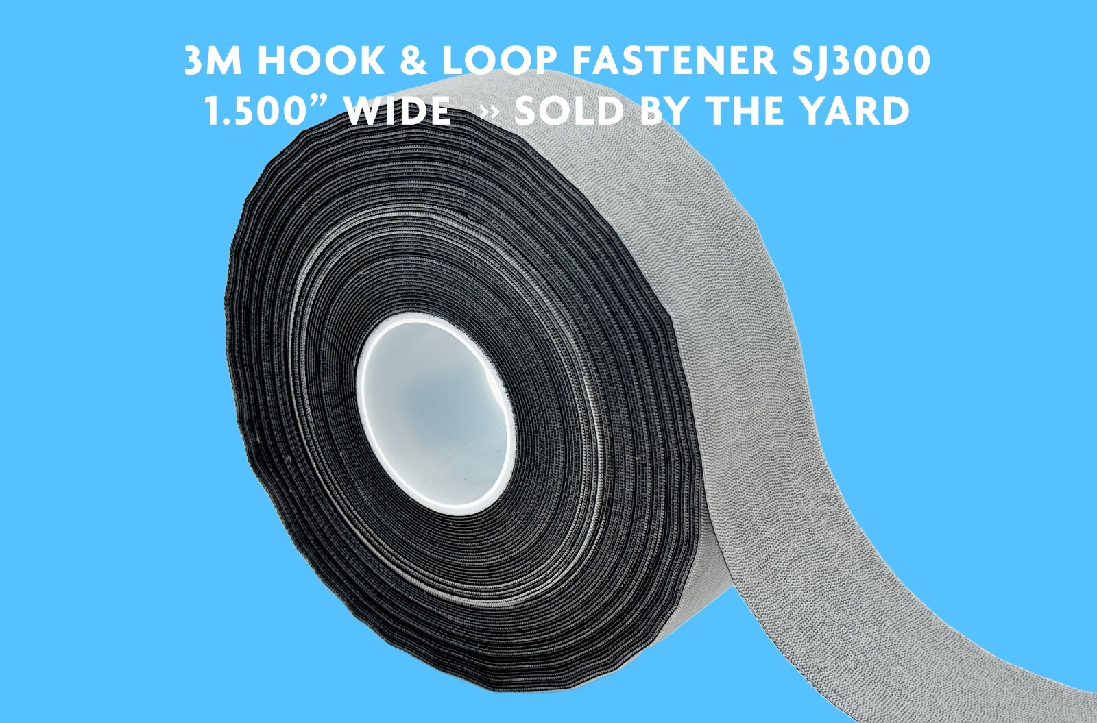 3M HOOK & LOOP FASTENER SJ3000 • 1.500” WIDE • SOLD BY THE YARD!