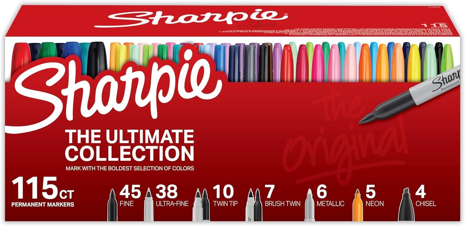 Ultimate 115-Count Permanent Markers Collection