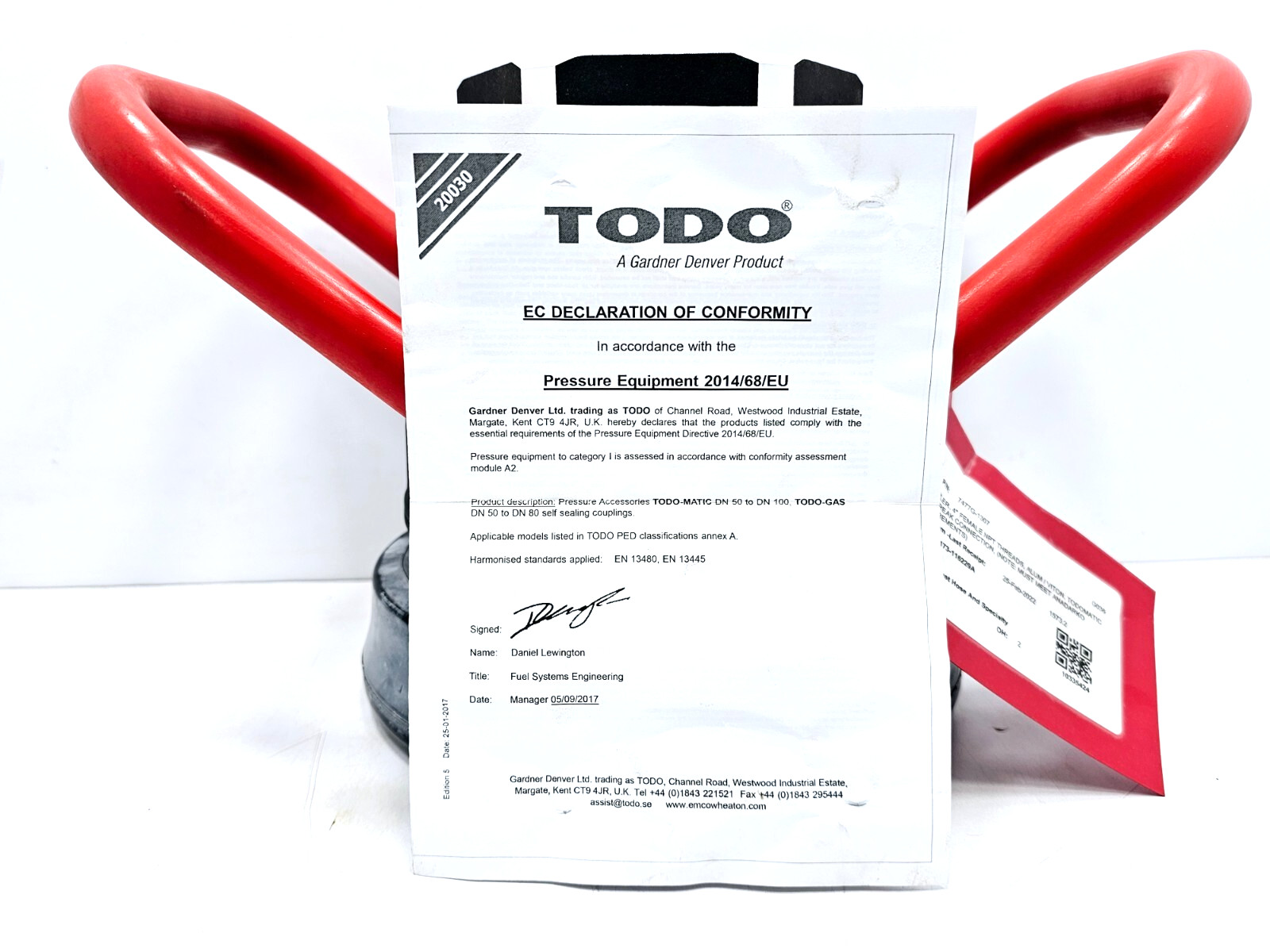 1-7477H-1407 TODO-MATIC HOSE UNIT 4″ (DN100, Ø 164 MM) THREADED