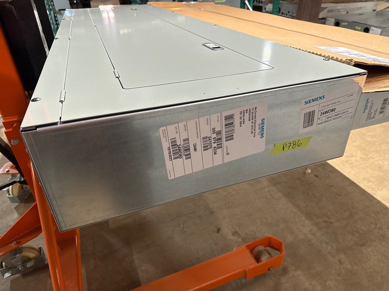Siemens P3E80VE350ABS Panelboard P3 350A 480/277V 3PH 4W MCB Panel 350 Amp New