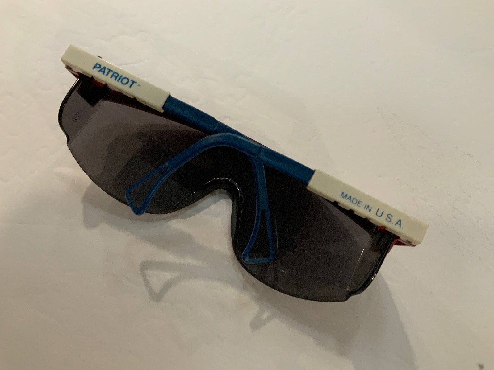 UVEX Astrospec Patriot Frame Dark Lens Safety Glasses Made In USA Z87 VTG
